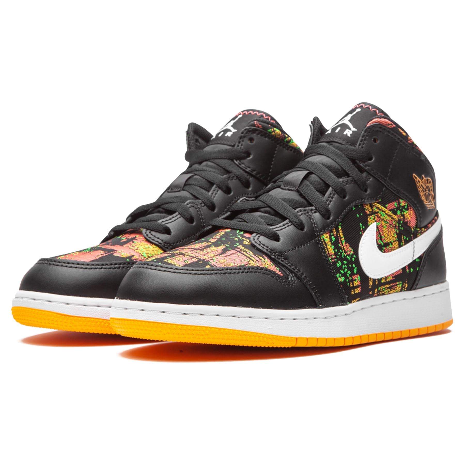 Air Jordan 1 Mid GS 'Black Laser Orange'