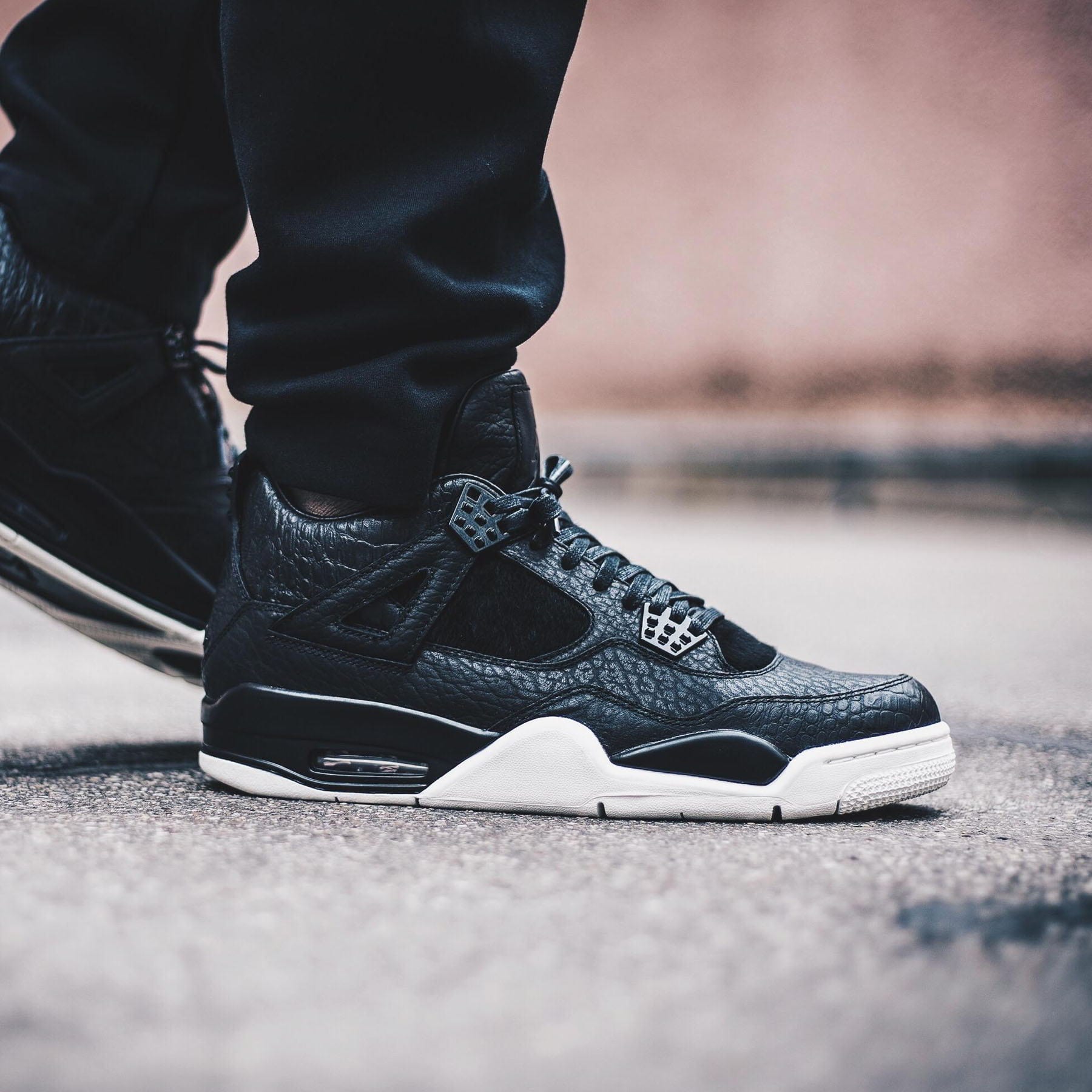 jordan 4 pony hair black