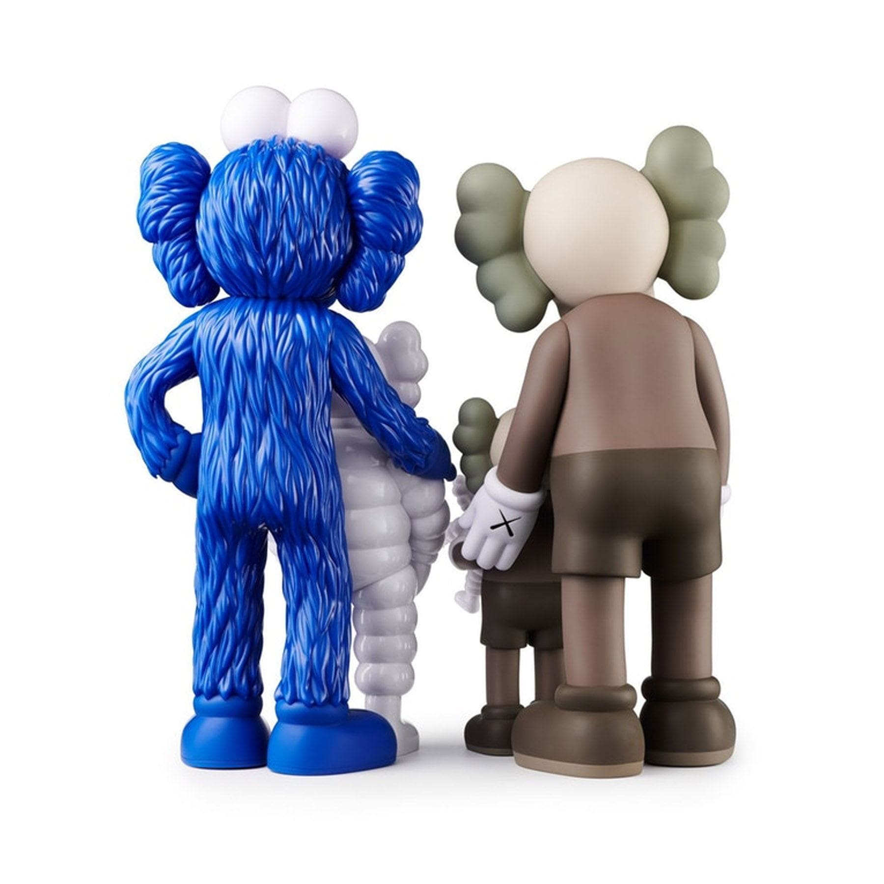 最初の KAWS FAMILY 新品送料込み BROWN/BLUE/WHITE キャラクター