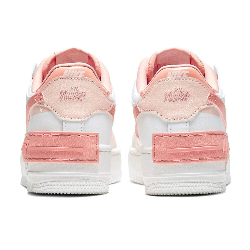 nike air force 1 shadow white and pink trainers