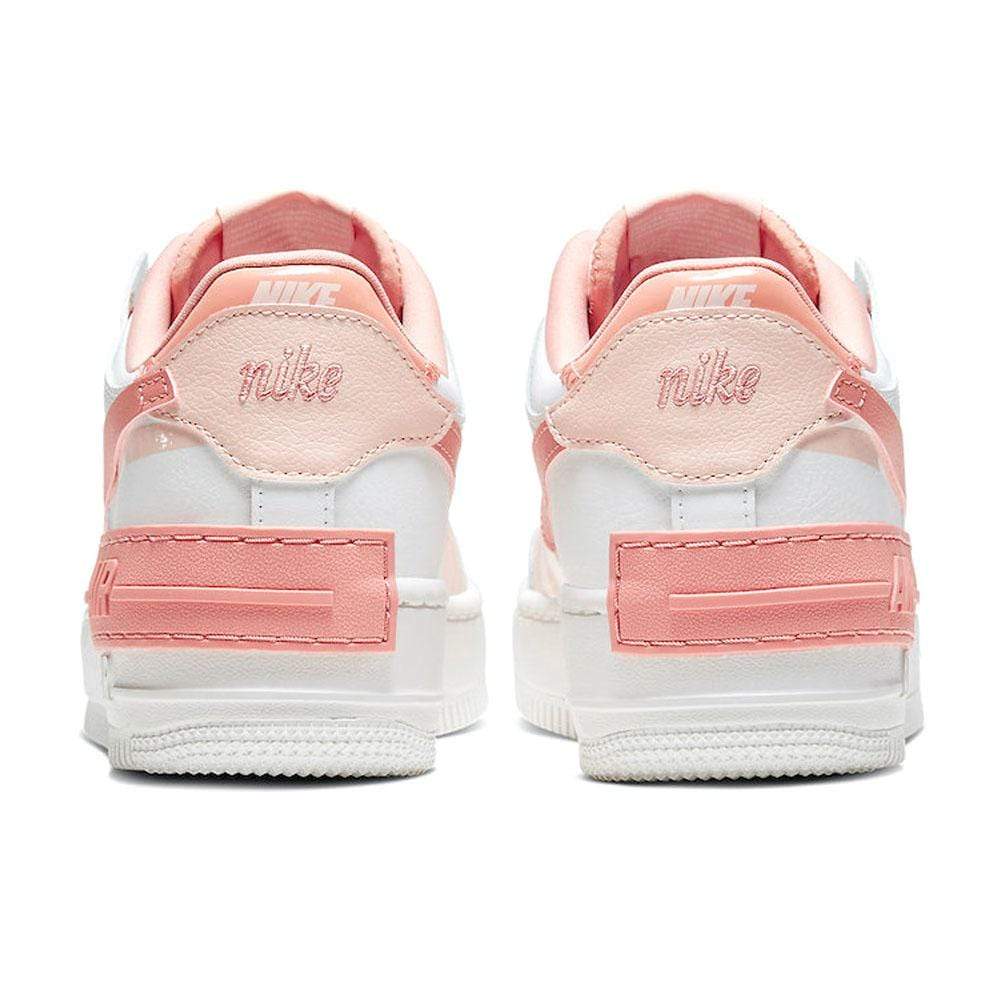 nike air force 1 shadow trainers in off white and pink