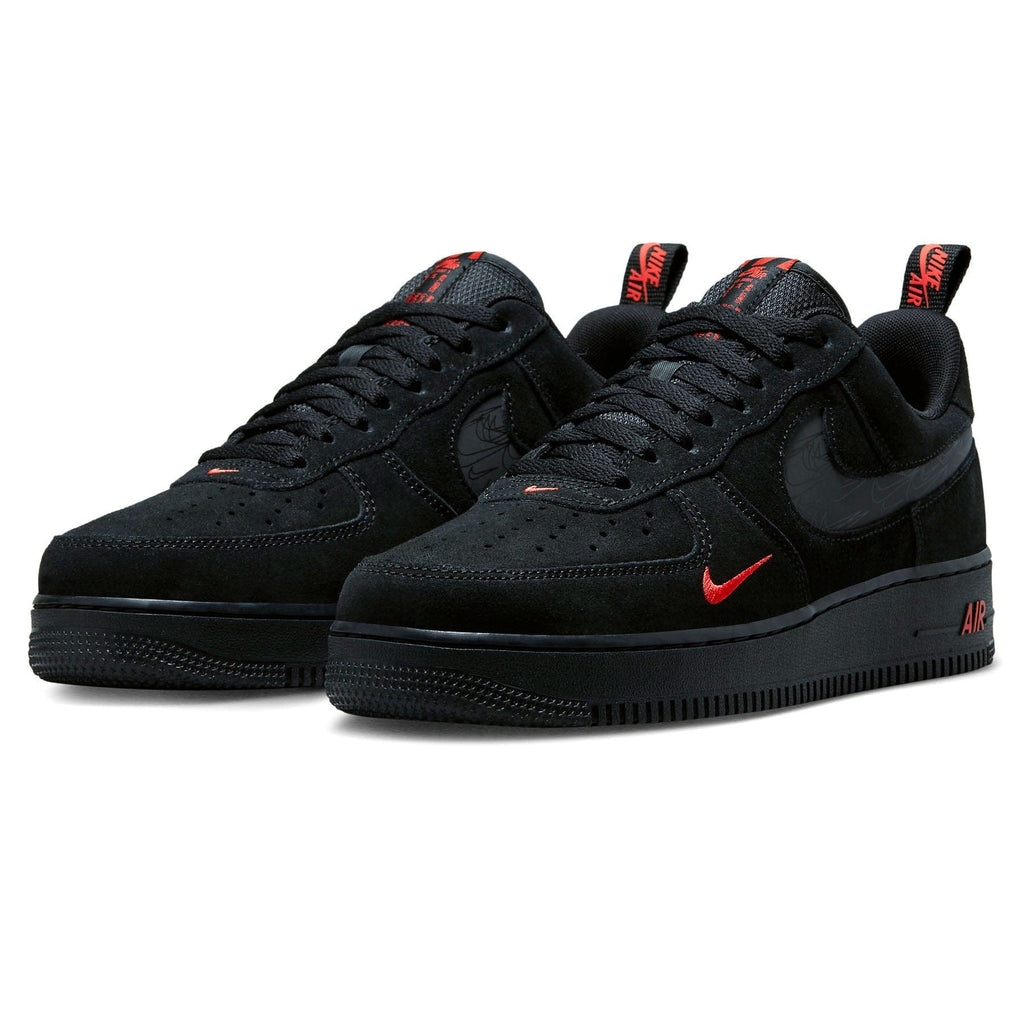 Nike Air Force 1 '07 LV8 'Multi-Swoosh - Black Crimson Reflective ...