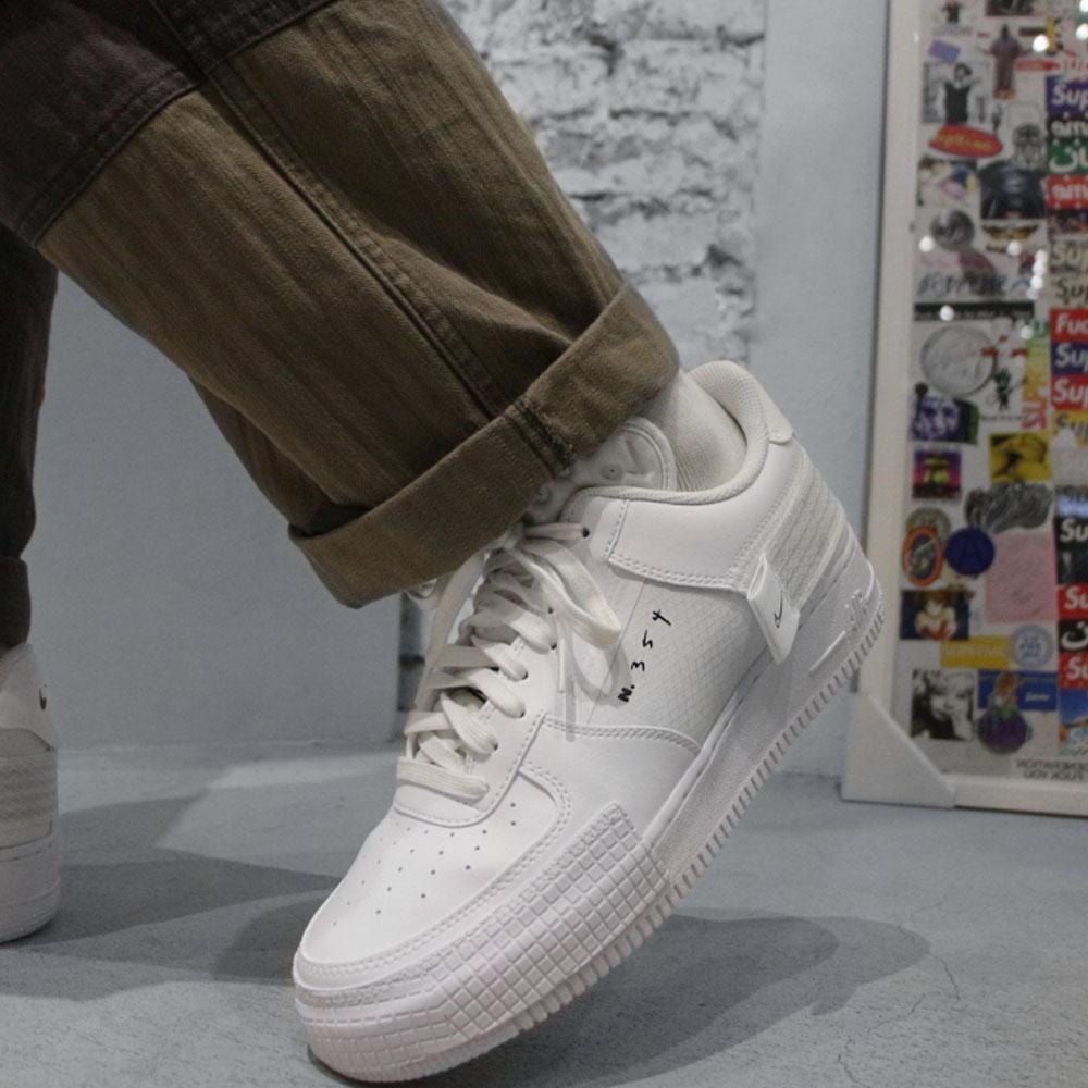 nike air force 1 type all white