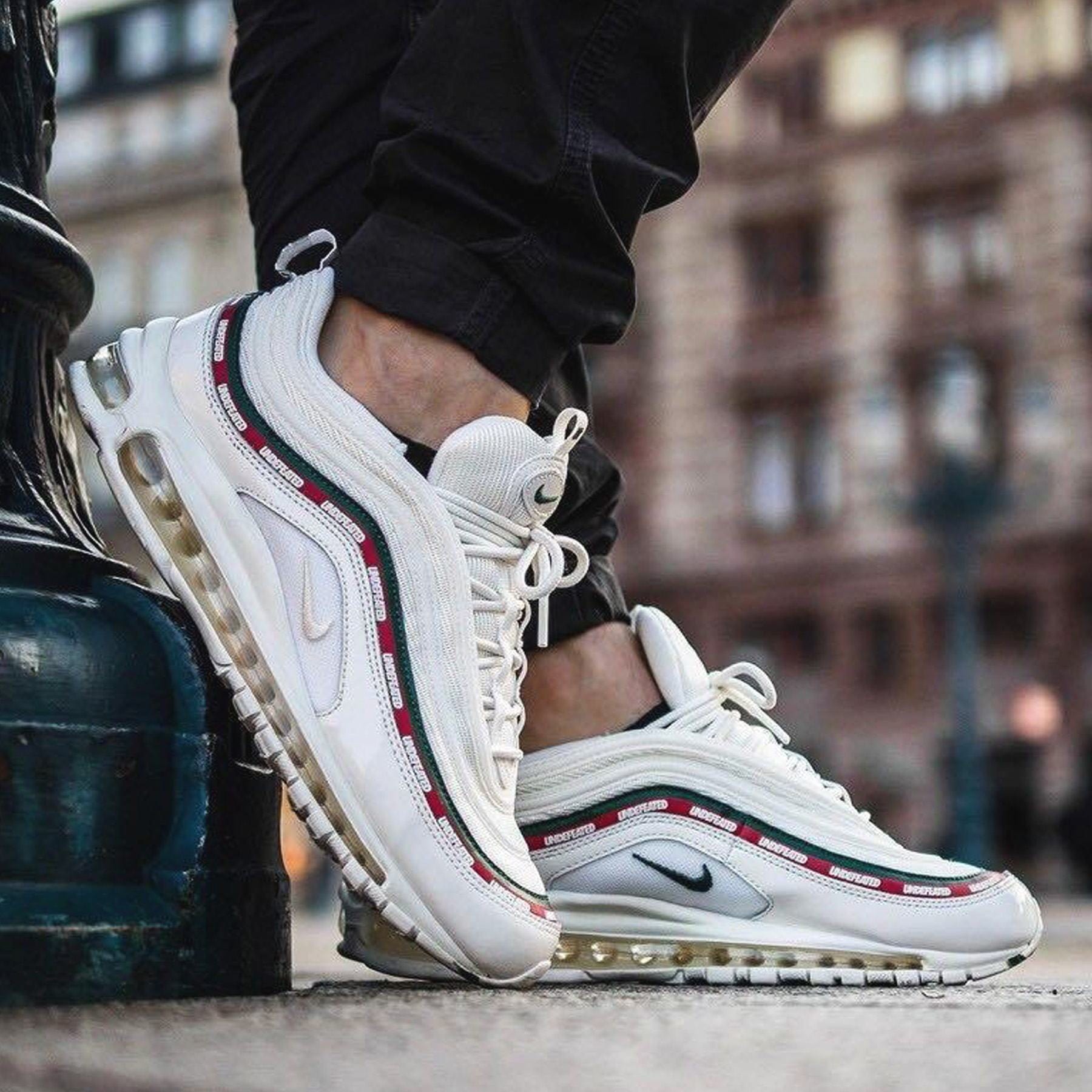 undefeated air max white