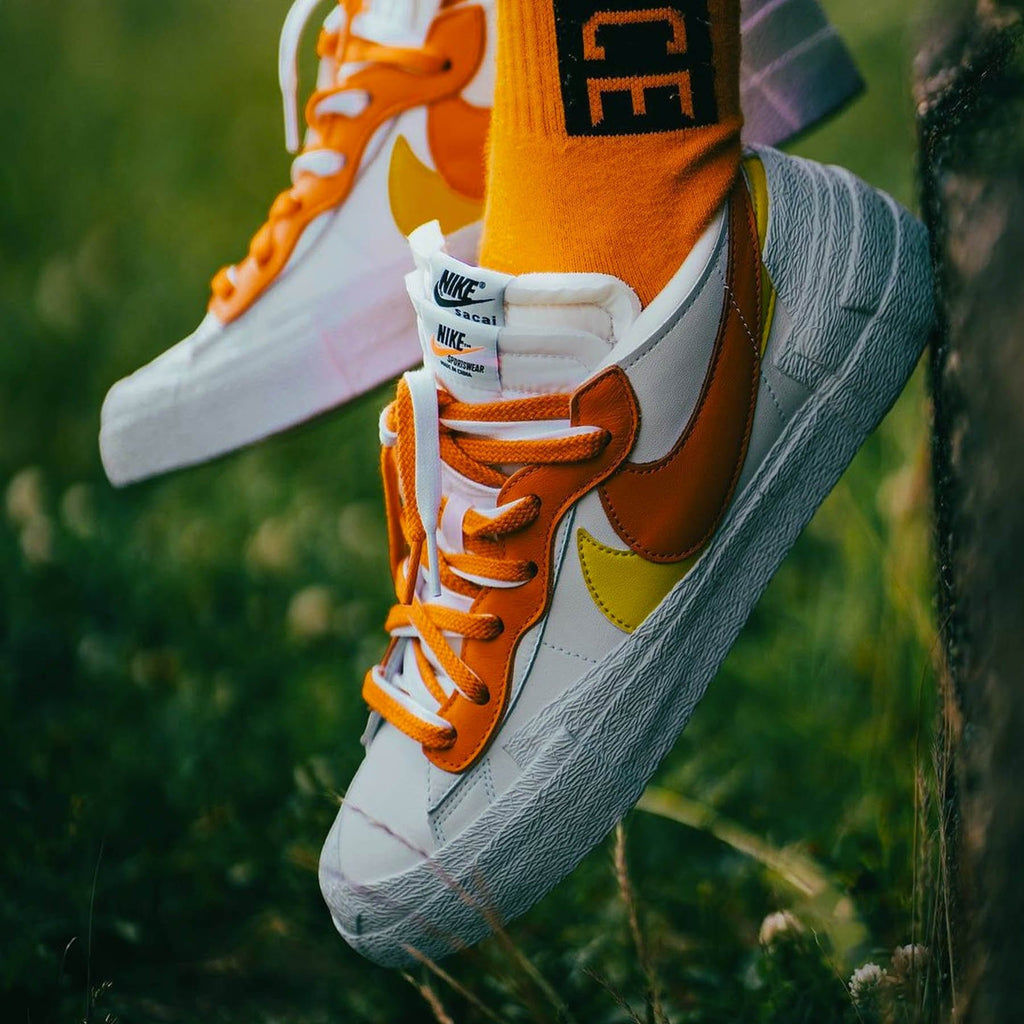 Sacai x Nike Blazer Low 'Magma Orange' — Kick Game