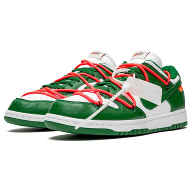 sb dunk off white green