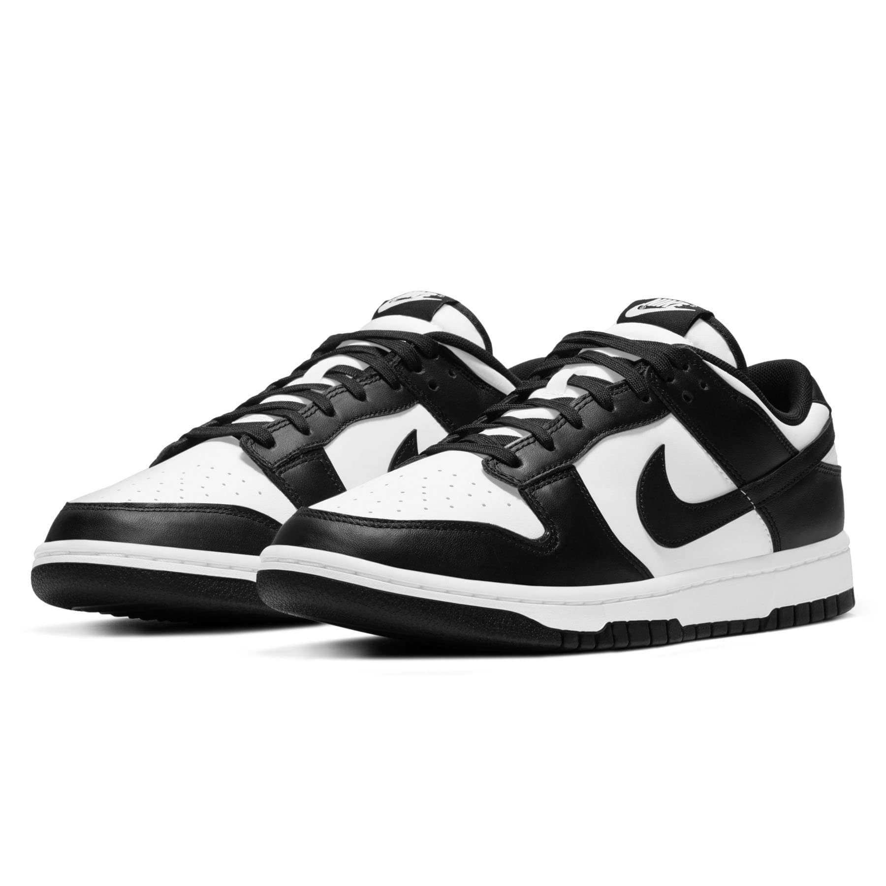 nike dunk black and white