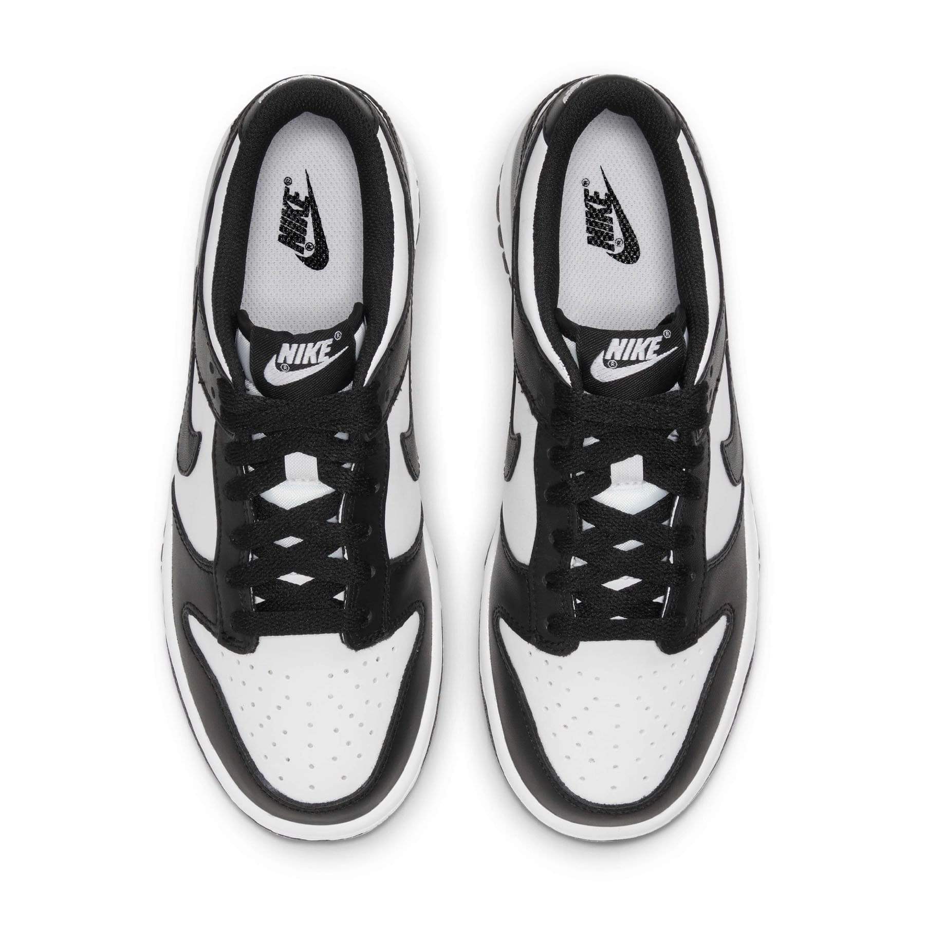 nike dunk low white black - size 6 kids