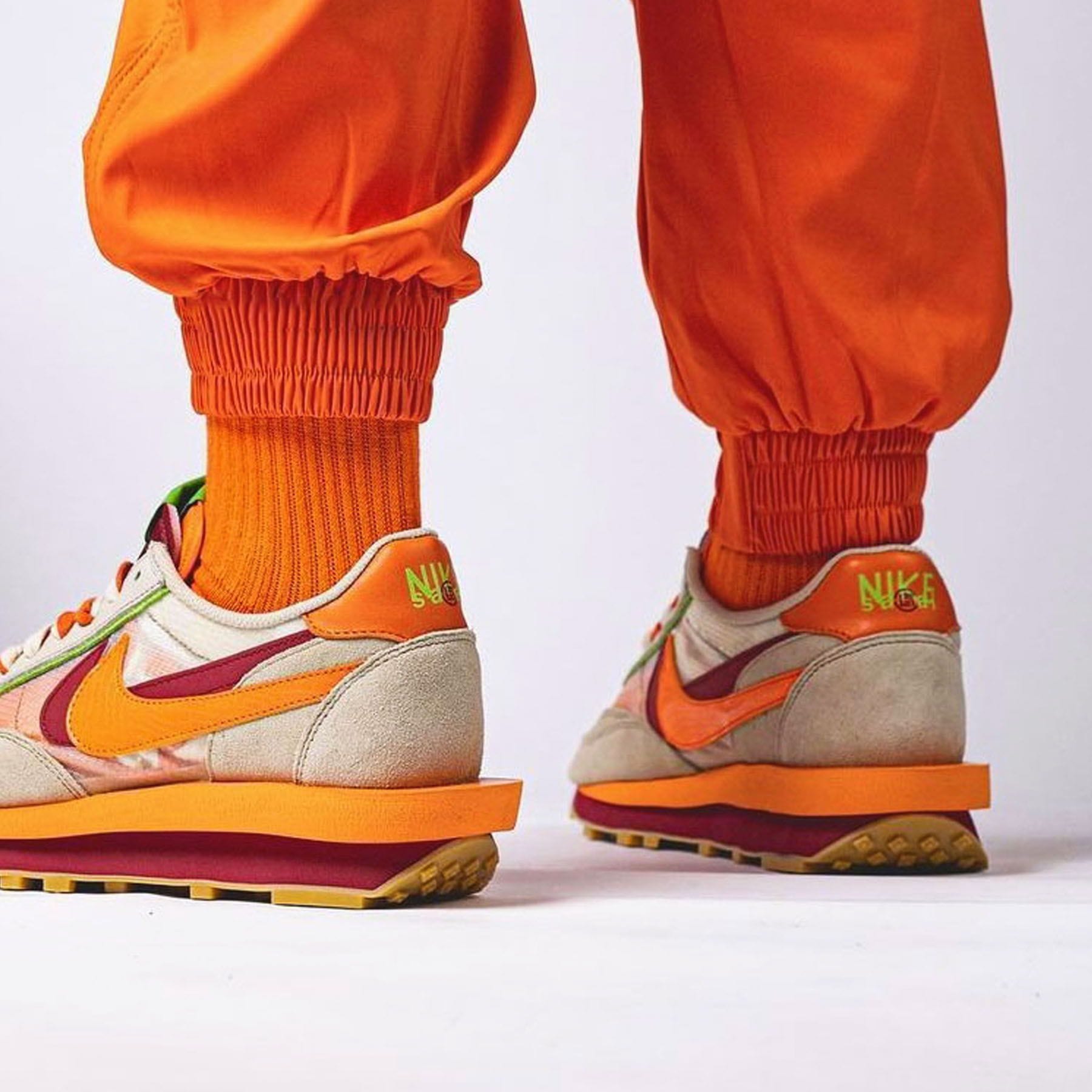 Clot Sacai Nike LD Waffle Orange Blaze - スニーカー