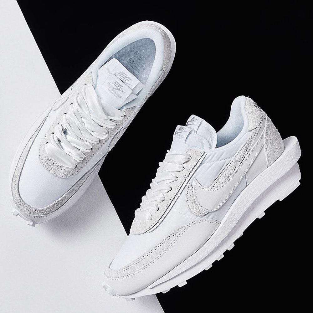 white nylon nike sacai