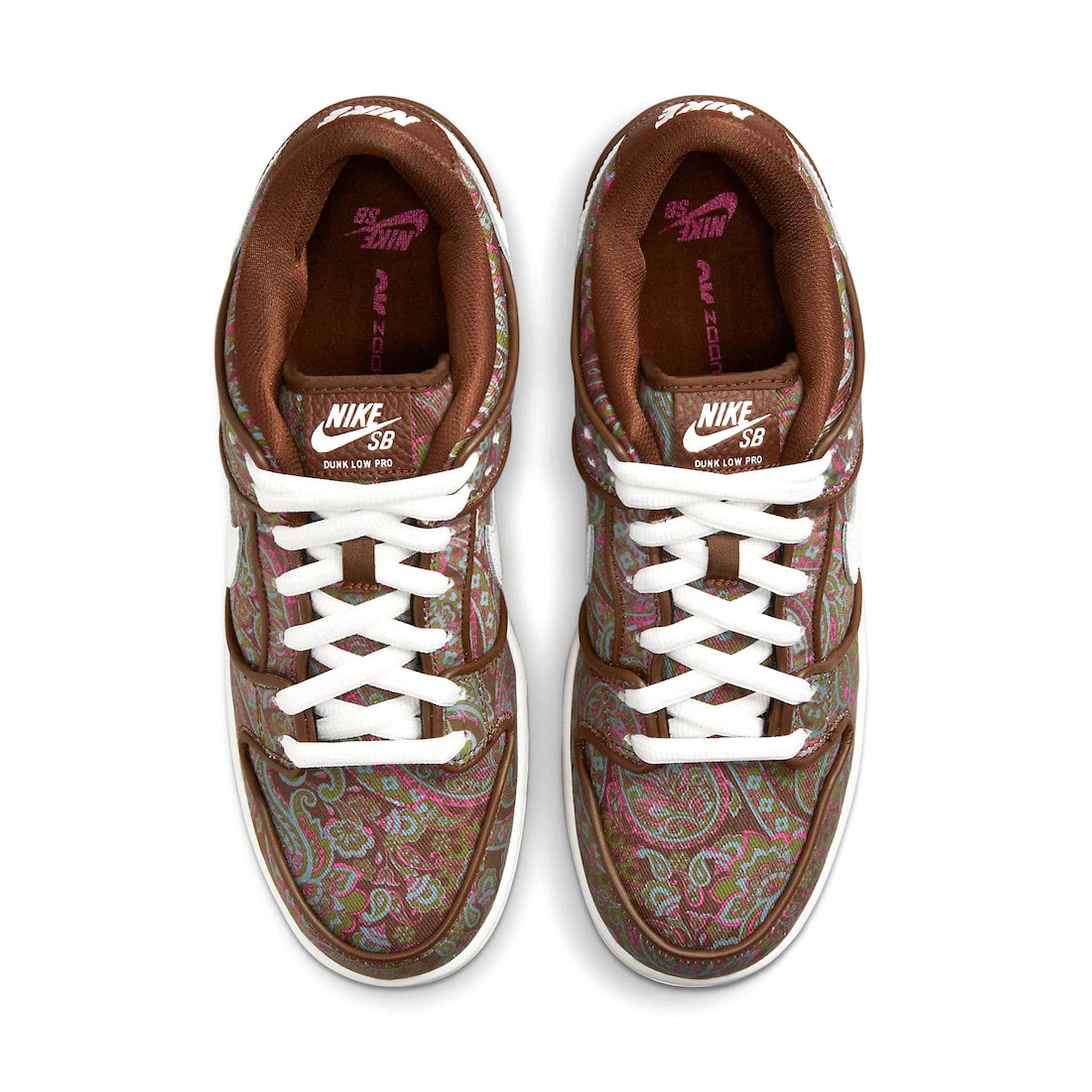 sb dunk low brown paisley