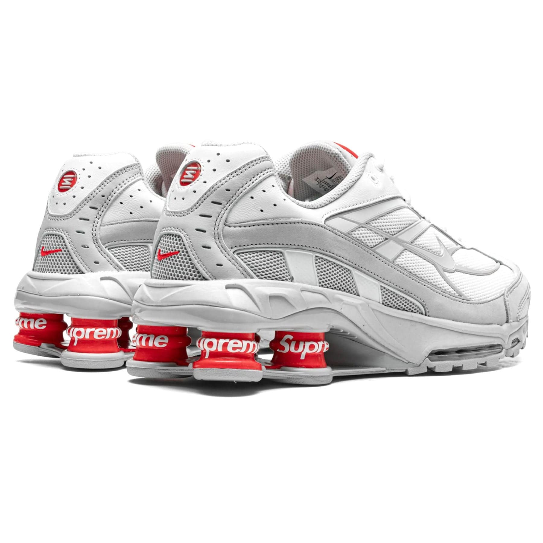 Supreme × Nike Shox Ride 2 White/Greyスニーカー