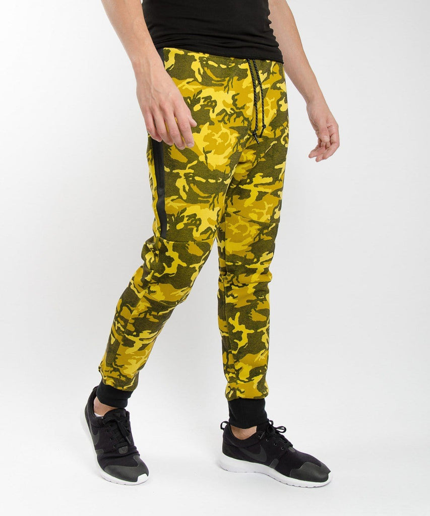 nike tech fleece pants yellow