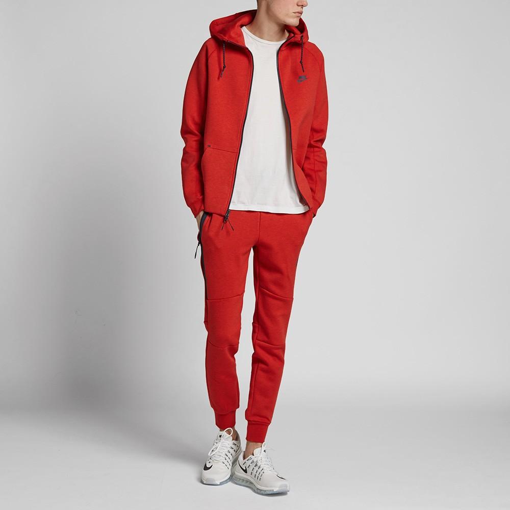 nike red fleece pants