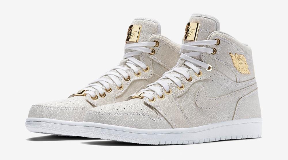 Air Jordan 1 Retro High Pinnacle White Metallic Gold