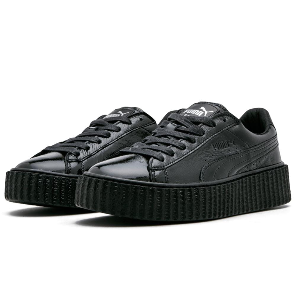 puma creeper cracked leather