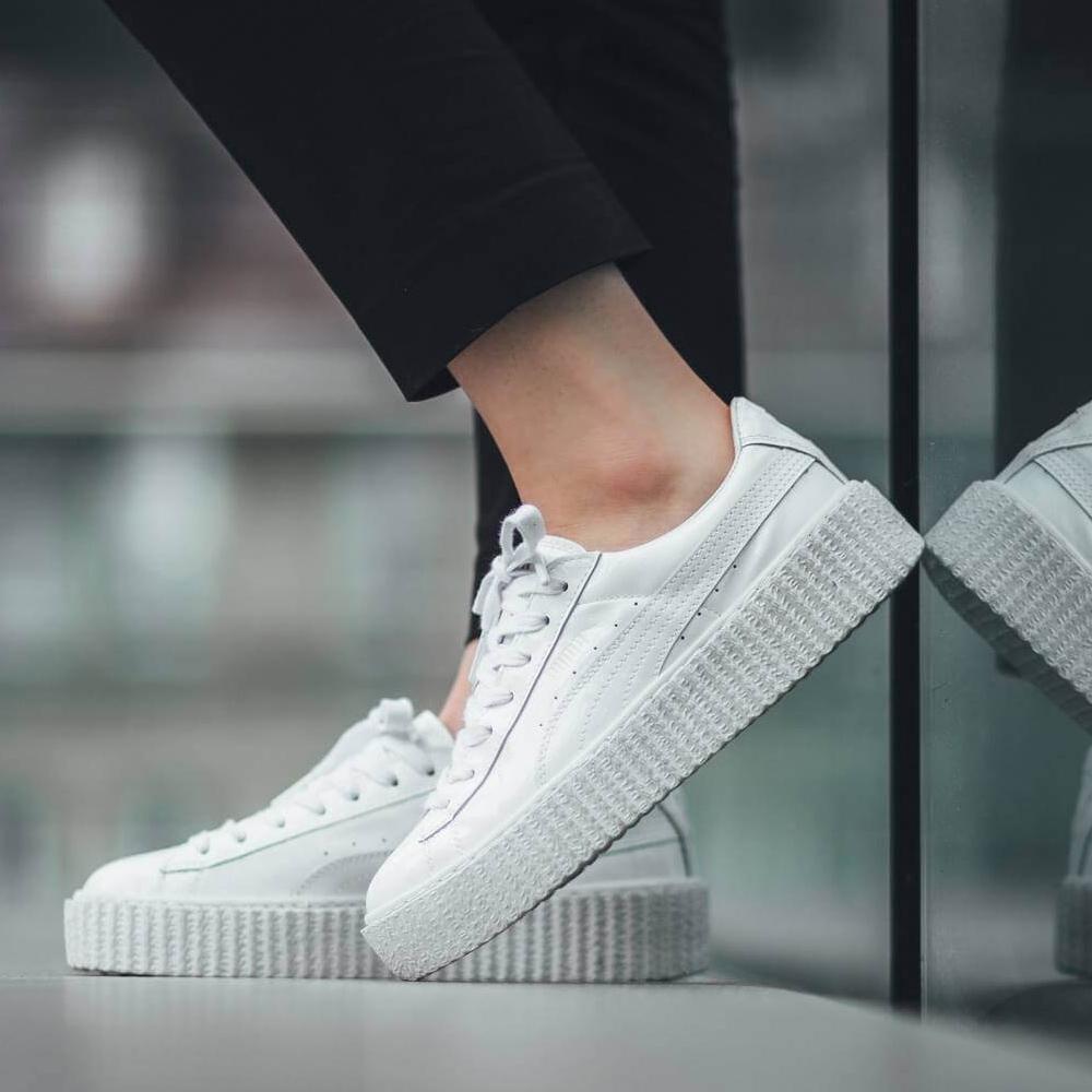 puma by rihanna creeper white leather