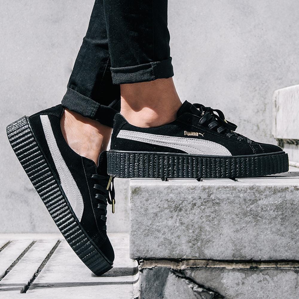 puma fenty black and white