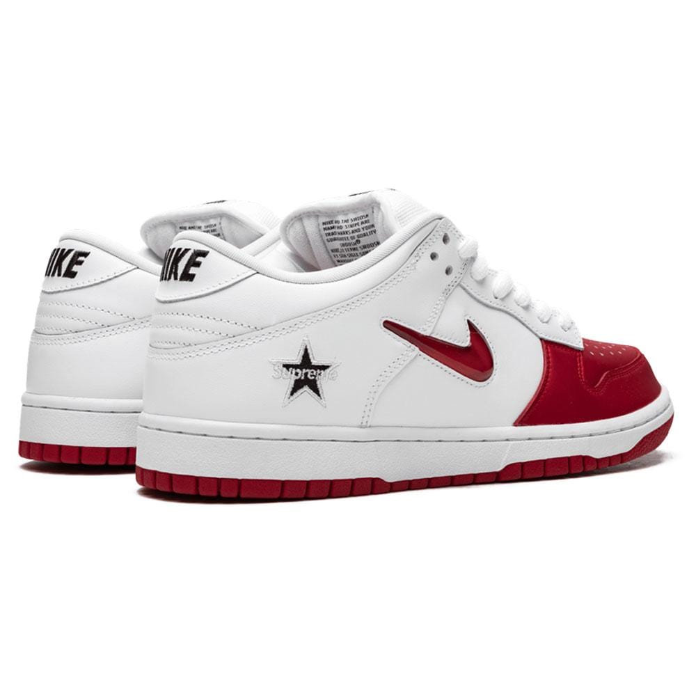 Supreme x Nike SB Dunk Low Red White — Kick Game