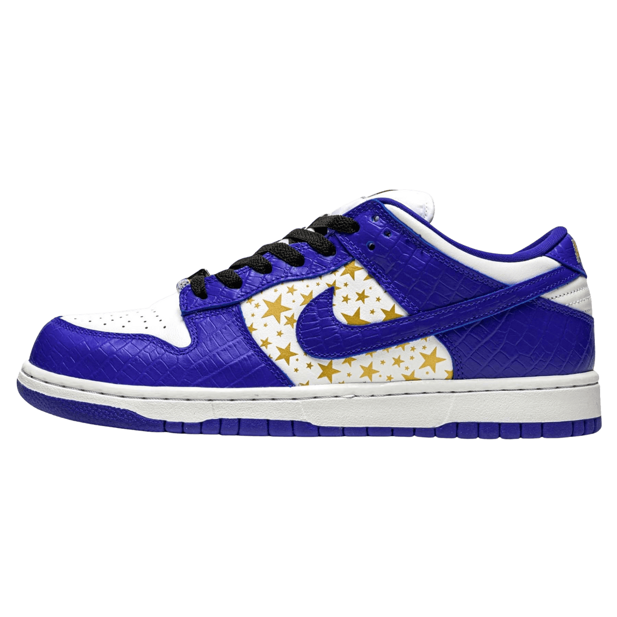 Supreme x Nike SB Dunk Low Gold Navy, CK3480-700