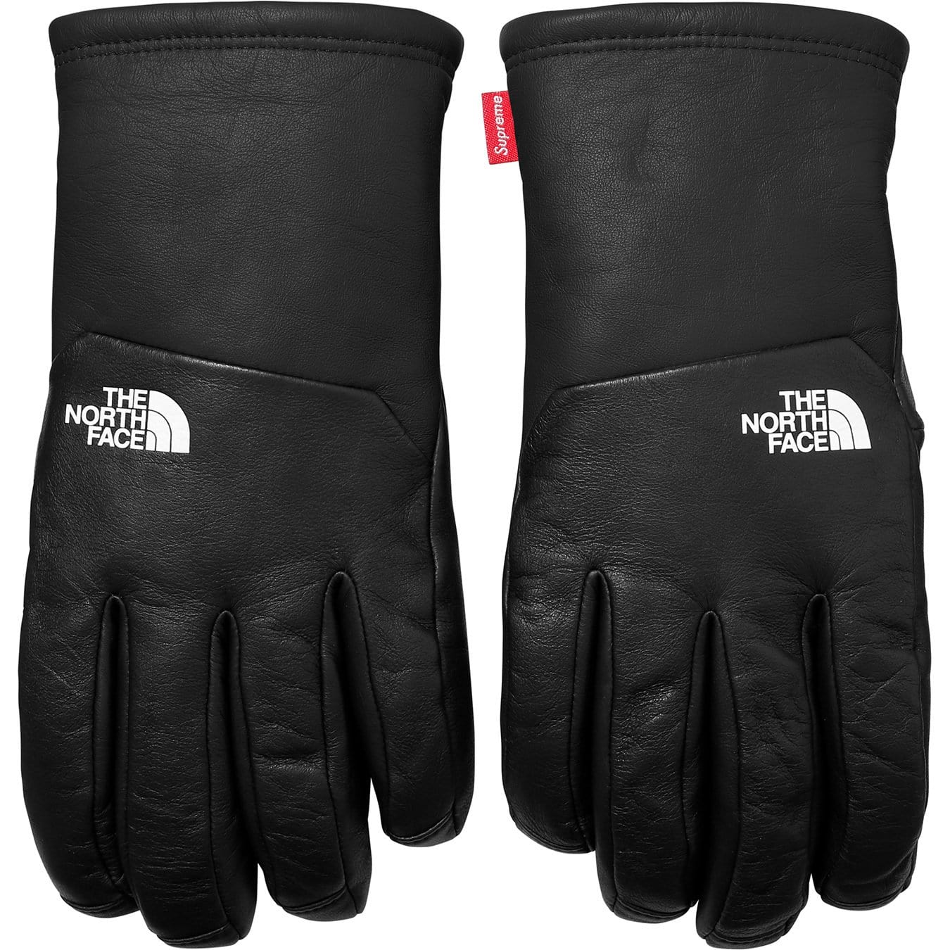 Supreme-The North Face Leather Gloves - Black — Kick Game