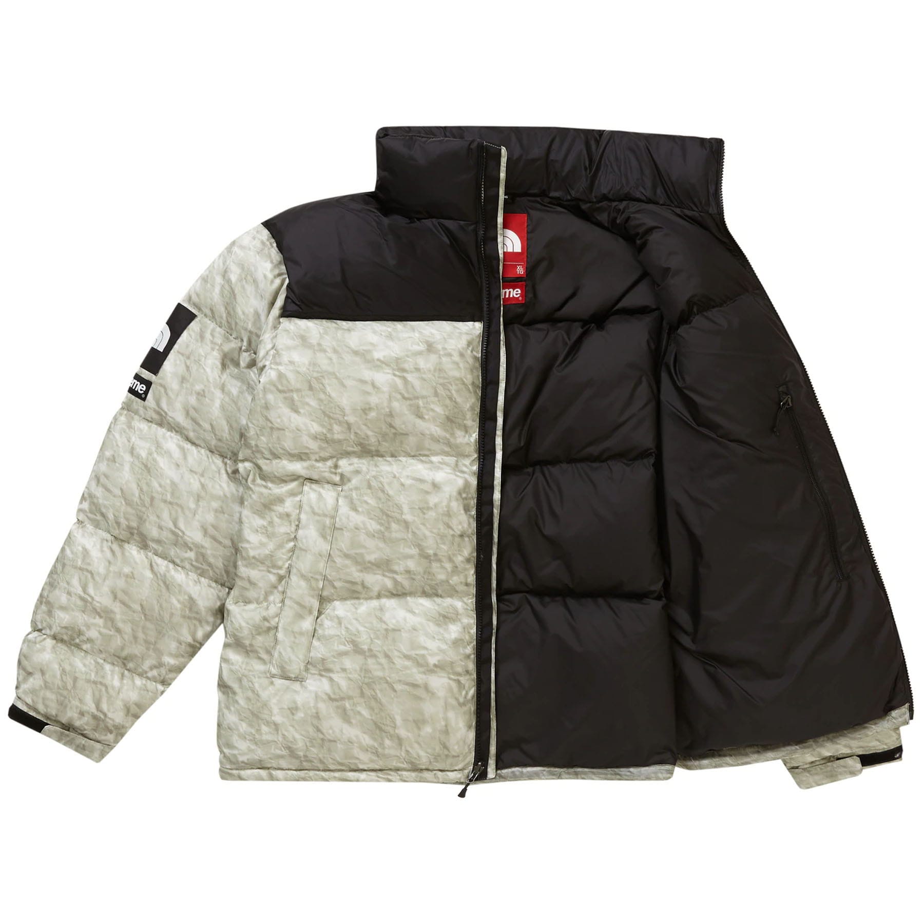 Supreme The North Face Paper Print Nuptse Jacket — Kick Game