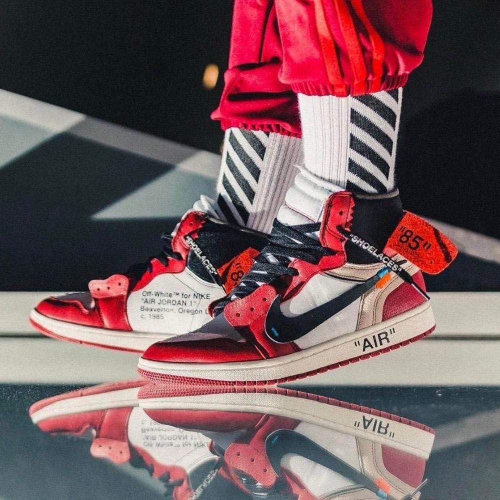 Jordan Retro High Off-White Chicago Nike Air Jordan Sneaker Shoes By ...