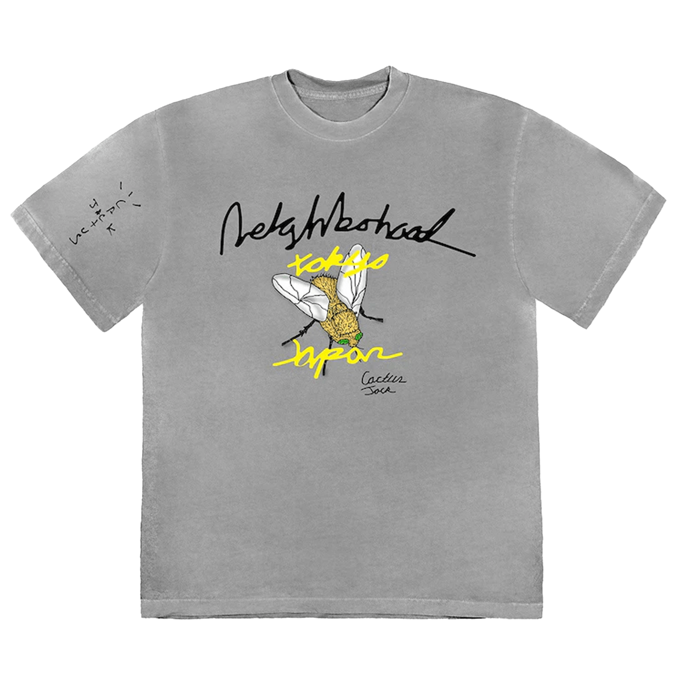 Cactus Jack by Travis Scott x Neighborhood Carousel T-Shirt 'Grey'