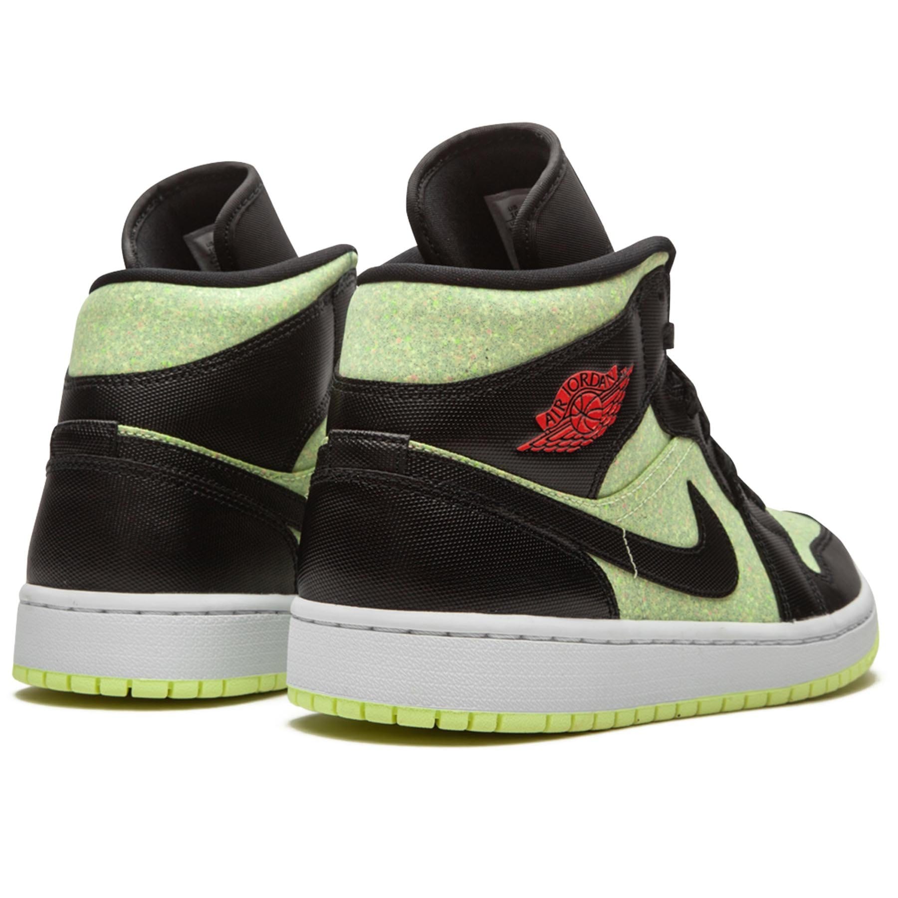 jordan 1 mid black chile red barely volt