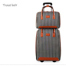 Load image into Gallery viewer, Travel Belt 20 inch oxford Rolling Luggage set Spinner Women Brand Suitcase Wheels stripe Carry On Travel Bags | taylors-travel-supply
