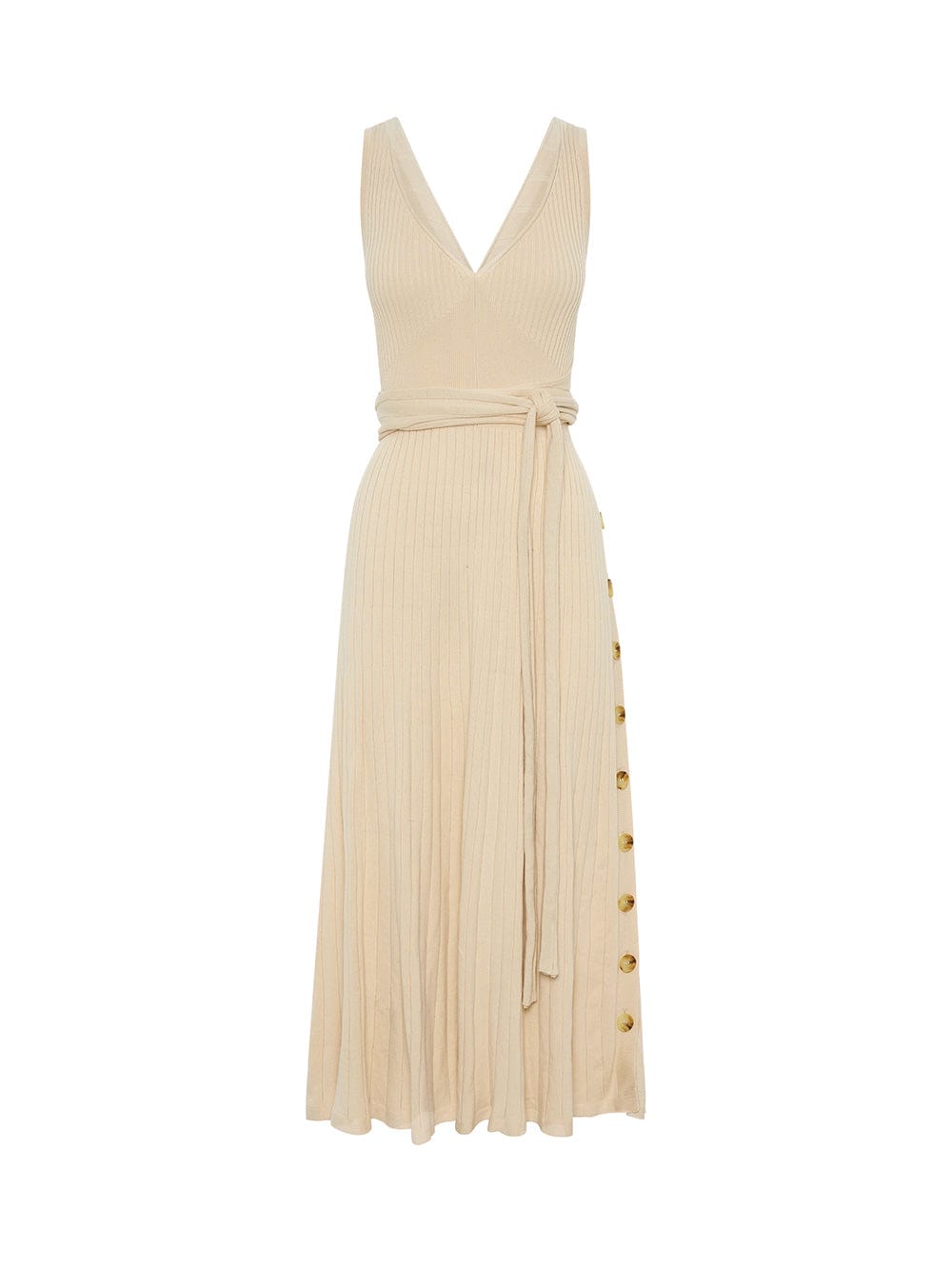 Yolanda Knit Dress - Cream | KIVARI International