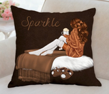 Sparkle Girl Pillow