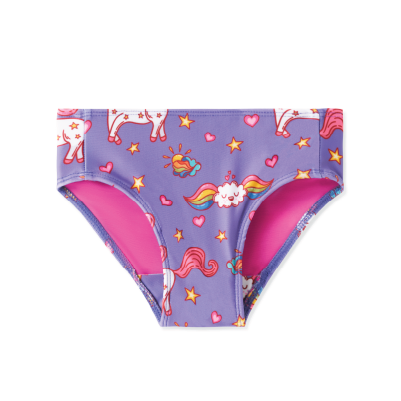 High Rise Waisted Unicorn Panties With Pink Fluffy Mane and Tail