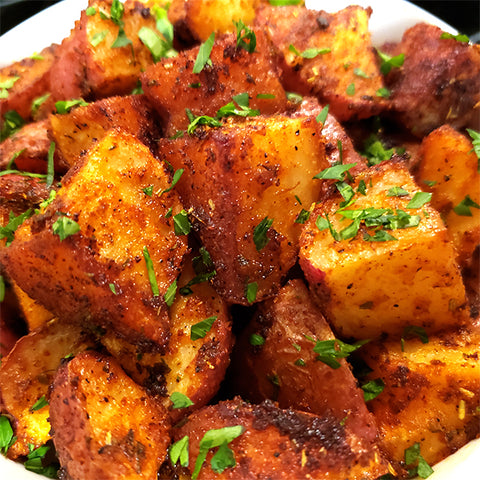Roasted Potatoes Sprinkled with Herbs