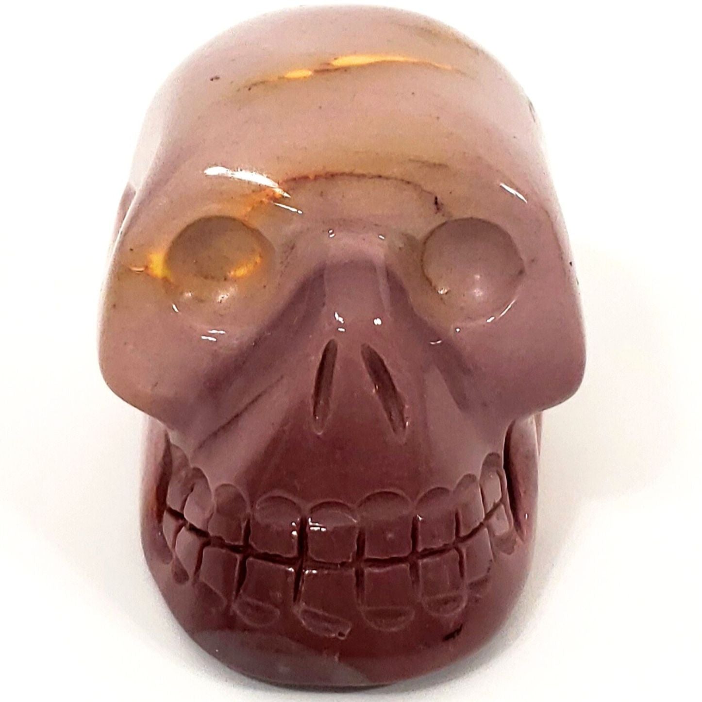 Pink Mookaite Jasper Skull - A Blend of Beauty and Spiritual Power