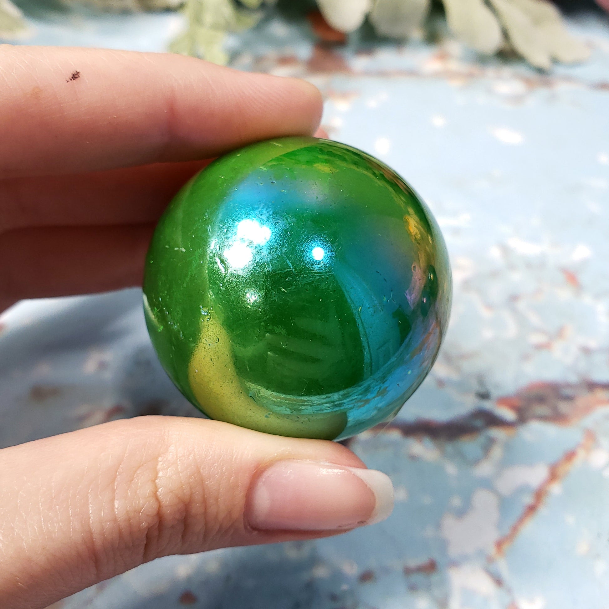 Aura Quartz Colored Spheres - Crystal Happenings