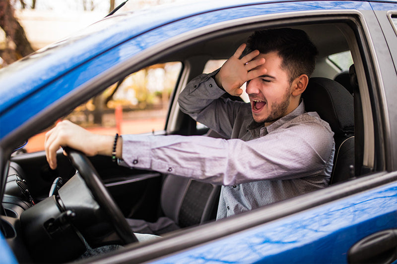 driver feel sleepy through driver fatigue and begins drowsy driving