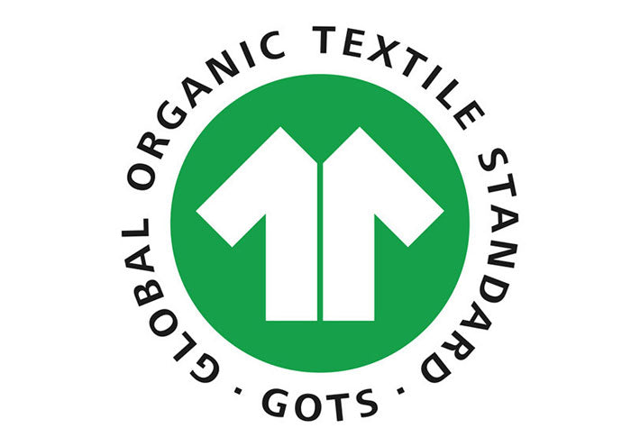 GOTS certified organic for organic materials and cotton and wool cover