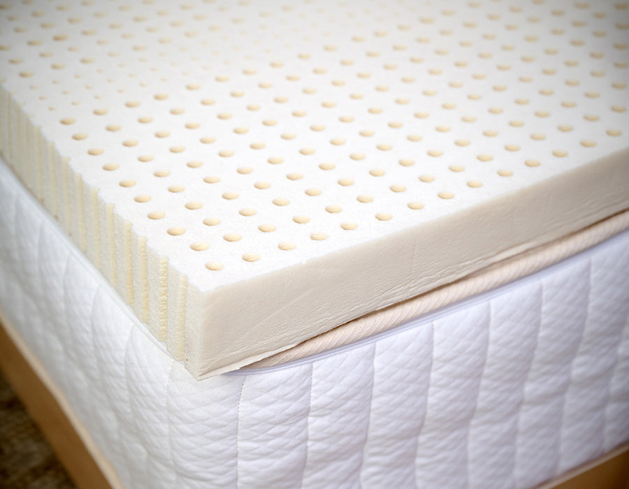 Natural latex foam mattress toppers