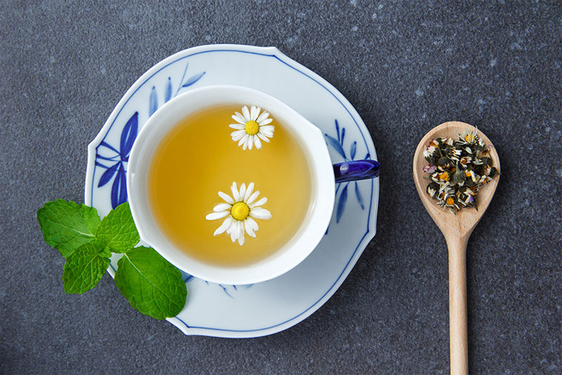 drink chamomile tea if you have trouble sleeping at night