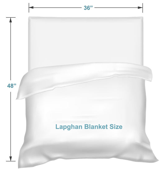 lapghan blanket size