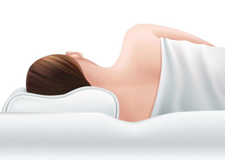 a person sleeping on the best pillow for neck pain
