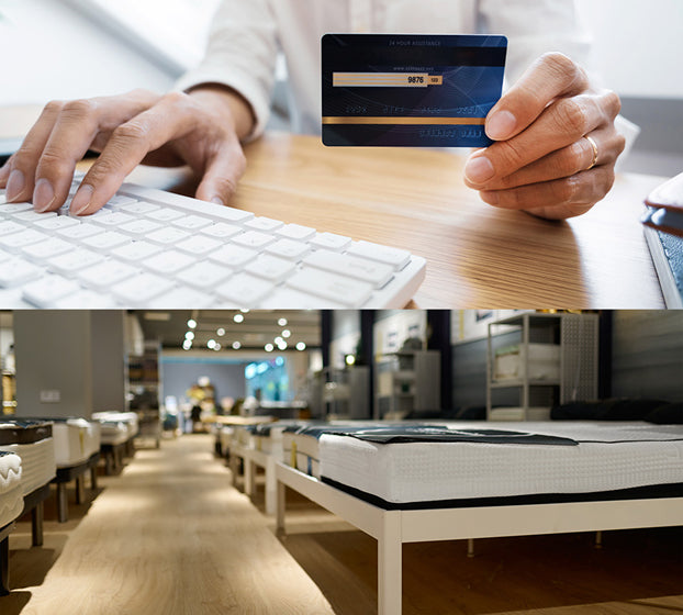 online vs in store mattress shopping