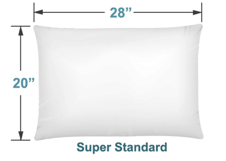 super standard pillow size