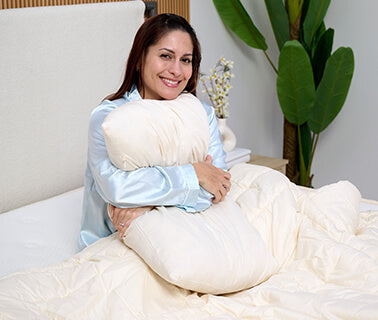 turmerry natural usa made wool comforter Care