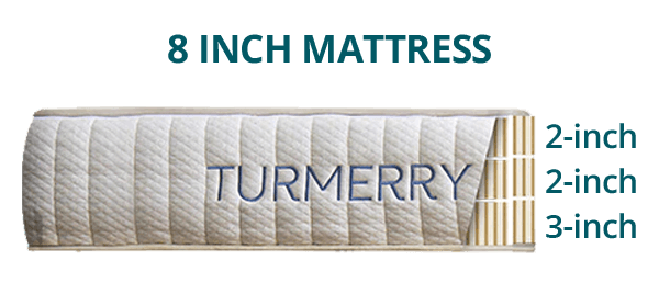 natural latex mattress 8 inch