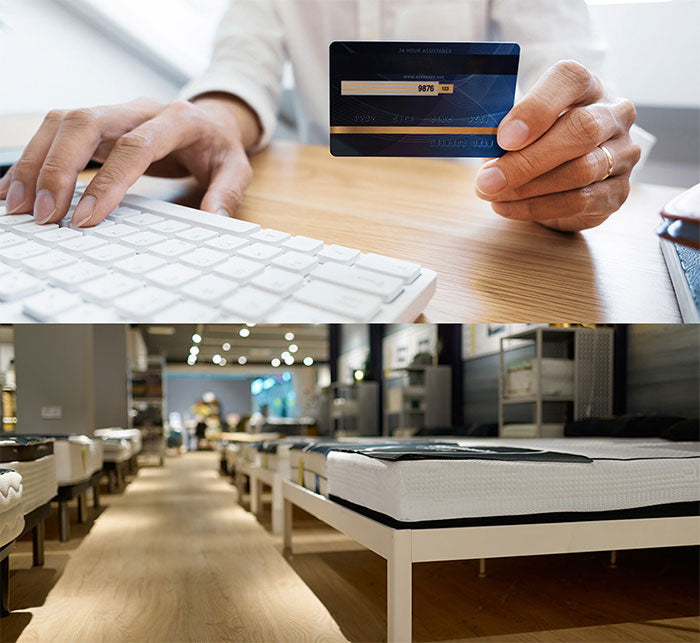 Online vs offline queen size mattresses shopping