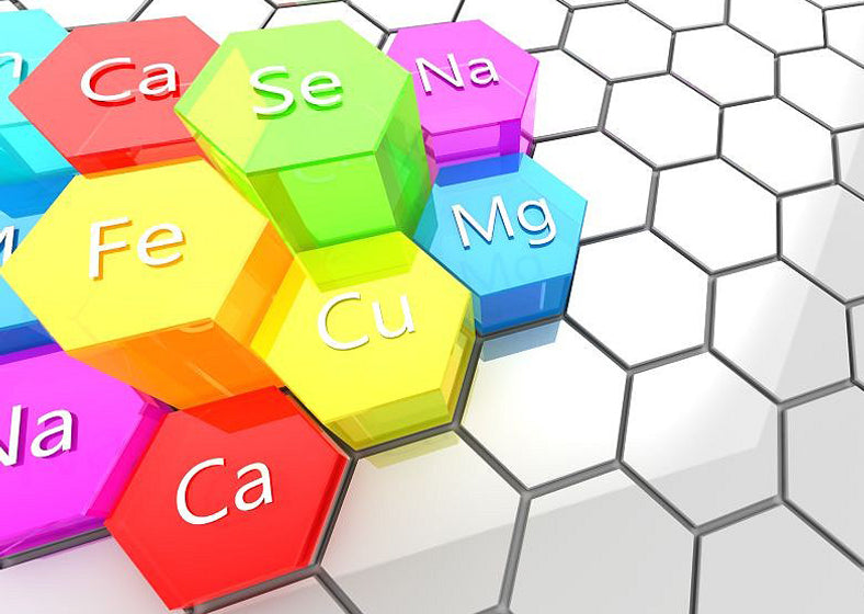 abstract 3d illustration of minerals