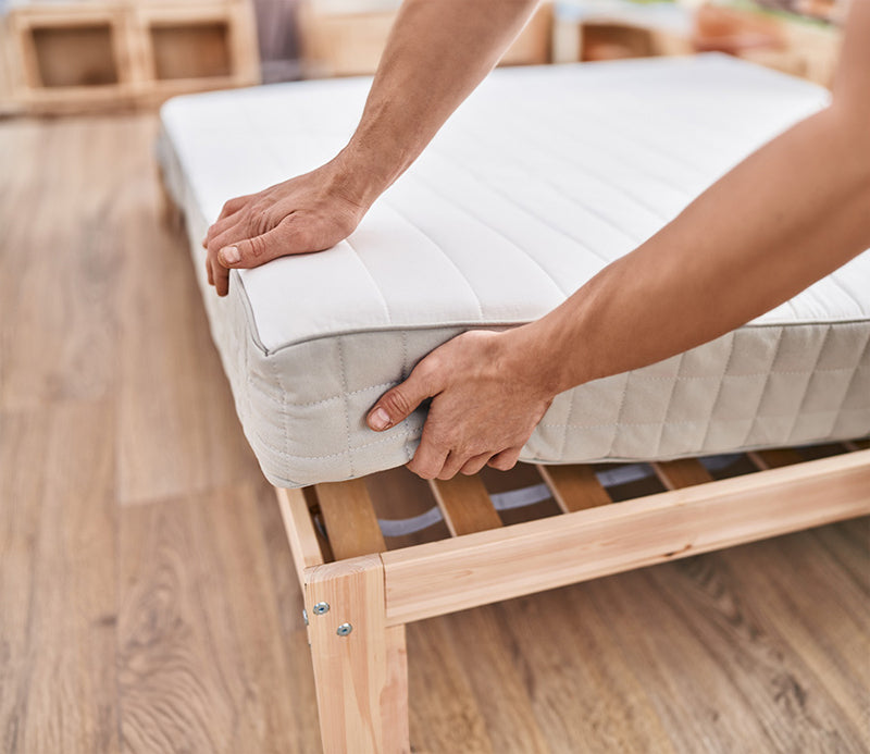 while your mattress is in storage, periodically check it every month