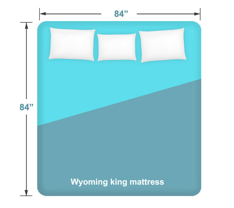 wyoming king size mattress dimensions